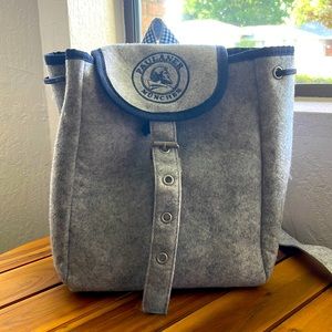 PAULANER MUNCHEN drawstring felt backpack